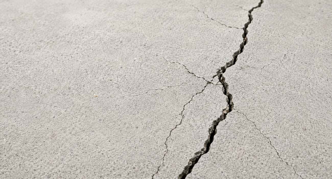 cracked concrete