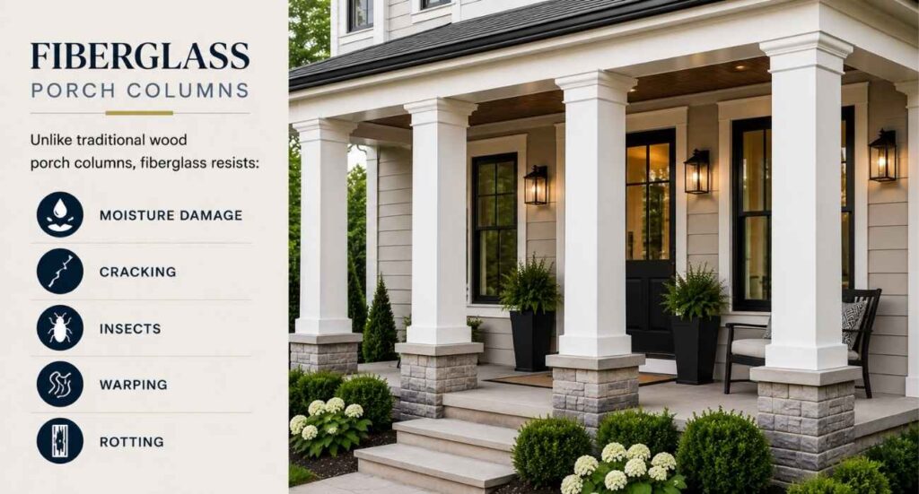 | Modern Front Porch Columns That Instantly Upgrade Curb Appeal | Modern Front Porch Columns That Instantly Upgrade Curb Appeal