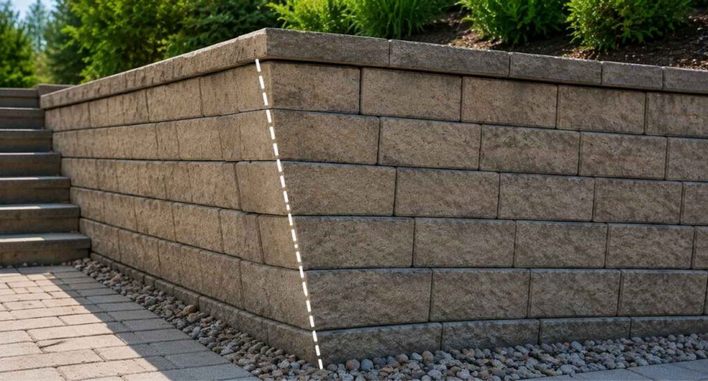 leaning or tilting walls 