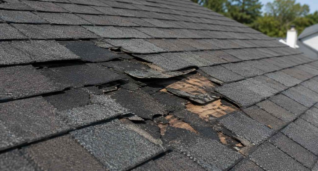 Common signs of asphalt shingle roof damage requiring repair